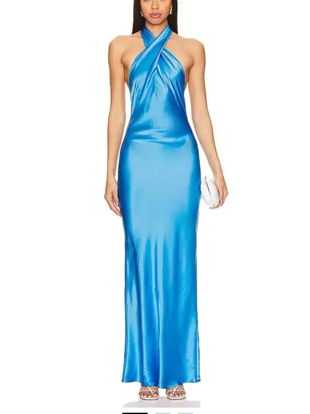 Amanda Uprichard Galilea Gown in Blue Jay